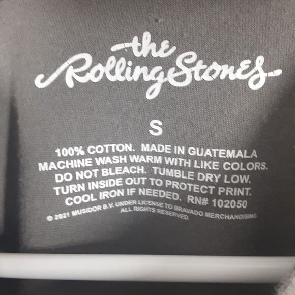The Rolling Stones 2021 Adult Mens Small Gray Short Sleeve Band T Shirt Tongues - Picture 3 of 7